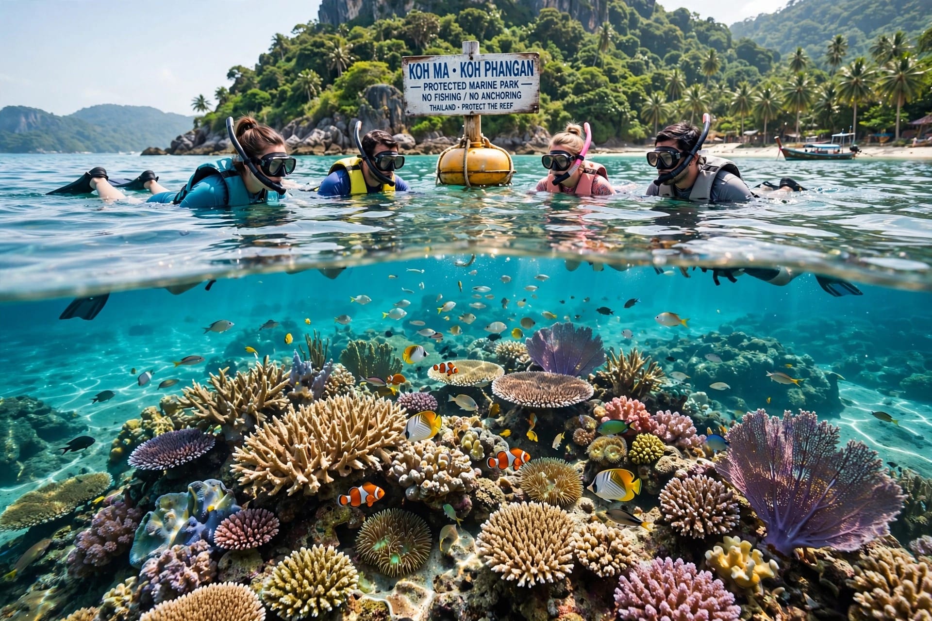 Koh Ma snorkeling colorful reef