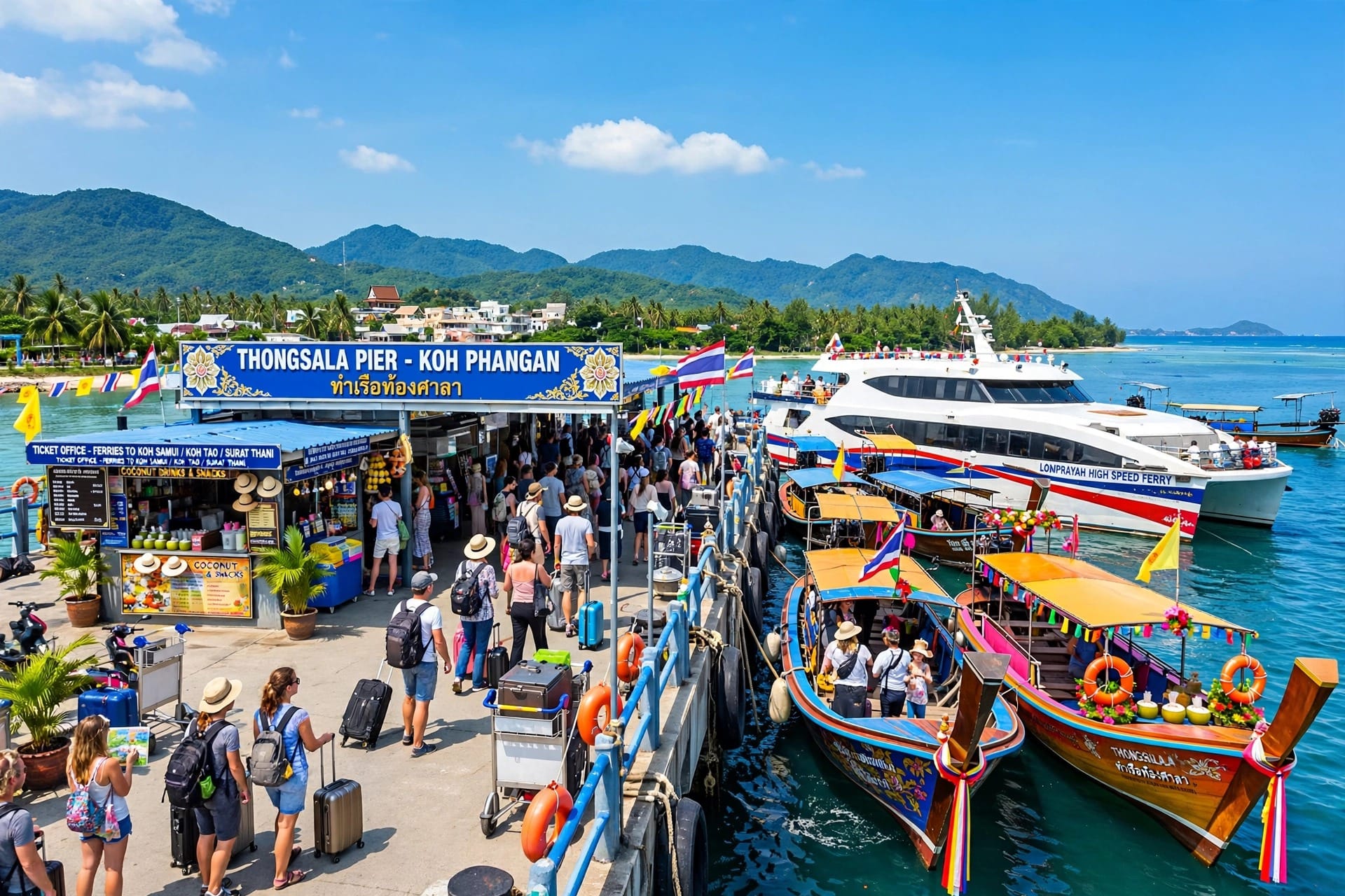 Thongsala Pier daytime